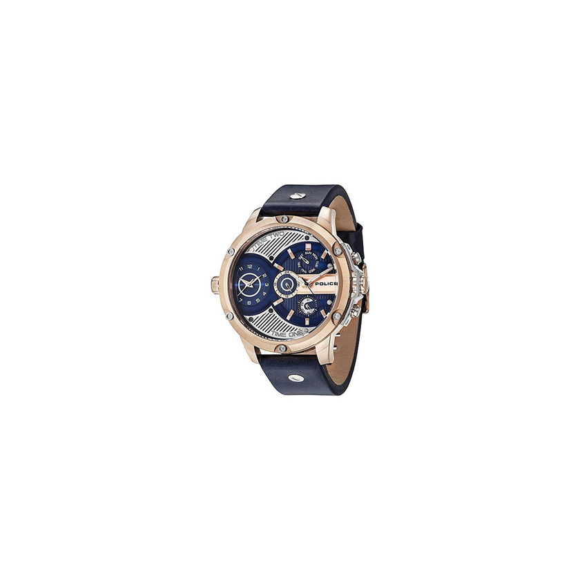 Social Police Reloj Analógico para Hombre de Cuarzo con Correa en Cuero R1451288003