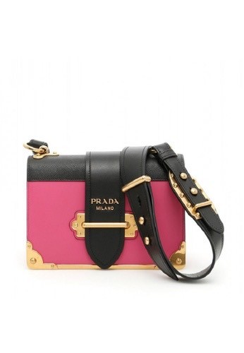 Moda Prada cashier leather shoulder Bag 