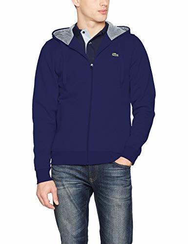 Social Lacoste Sport Sh7609 Sudadera con Capucha, Azul