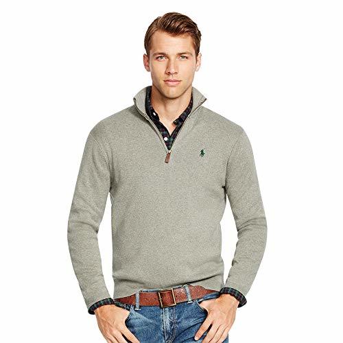 Social Ralph Lauren Jersei para Hombre con Cuello de Cremallera