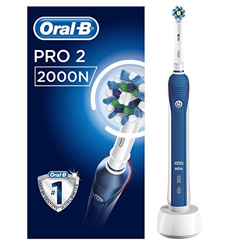 Social Oral-B PRO 2 2000N CrossAction - Cepillo Eléctrico Recargable con Tecnología de