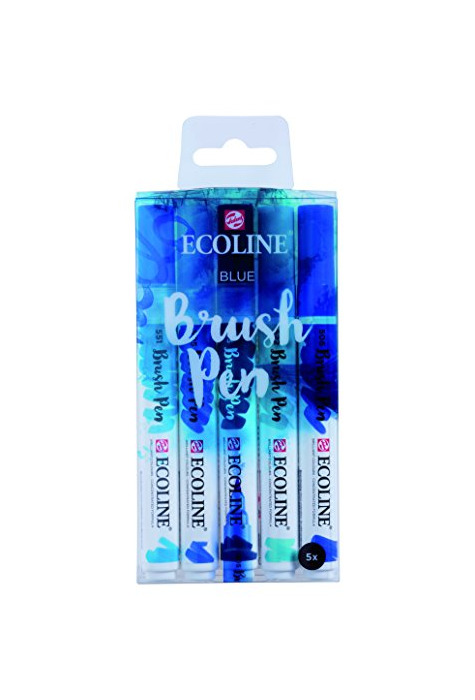 Producto Talens Ecoline 5 brush pens "Blue"