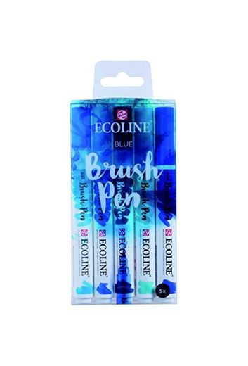 Talens Ecoline 5 brush pens "Blue"