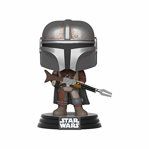 Social Funko Pop Bobble Vinyle: Star Wars The Mandalorian Figura Coleccionable, Multicolor, Talla