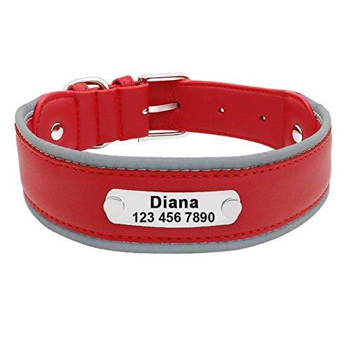 Product Collar Perro Ajustable Collar para Perros Coleira Collares para Mascotas De Cuero