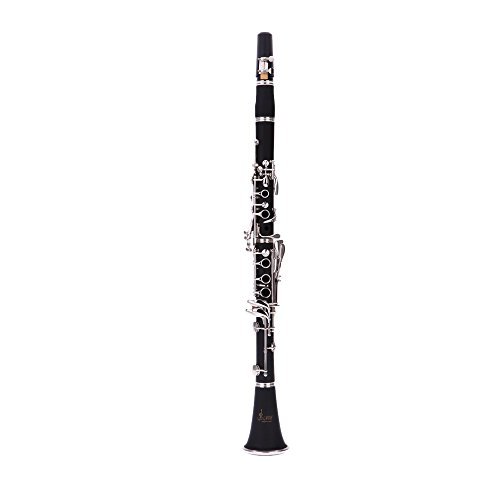 Producto Andoer® Clarinete Baquelita 17 B ♭ Key Flat Soprano Niquelado Exquisito con