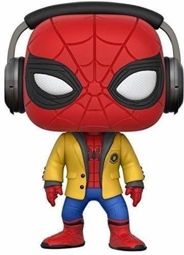 Social Marvel-21660 Figura de Vinilo Spider-Man with Headphones, Multicolor