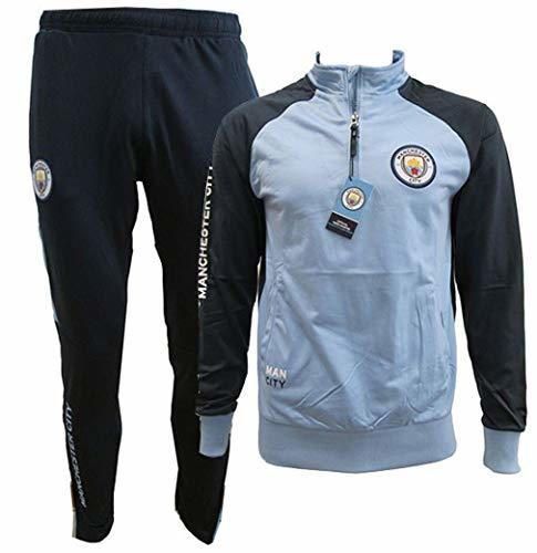 Social Manchester City F.C. Chándal Pantalones y Chaqueta Original con Licencia Oficial Jumpsuit