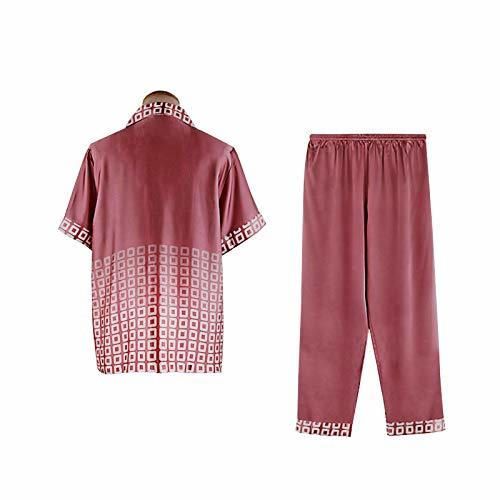 HIUGHJ Pijamas Conjunto de Pijamas para Hombre para Hombre Roupas Masculinas Ropa