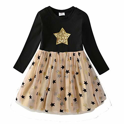 Social VIKITA Vestido Bordado Mariposa Algodón Tulle Tutu Sin Mangas Verano Niñas 2-8