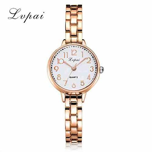 Place WDQTDY Fashion Ladies Women Banda de Acero Inoxidable Rhinestone Reloj de Pulsera