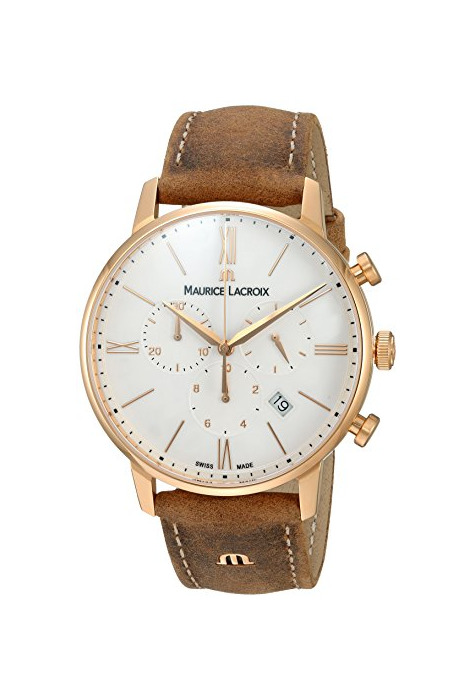 Social Maurice Lacroix Reloj analógico para Hombre de con Correa en Cuero EL1098-PVP01-113-1