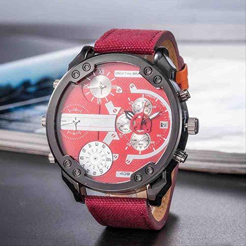 Social DECTN Reloj de Pulsera Nuevo Steel Belt Edgy Men's Women's Reloj de