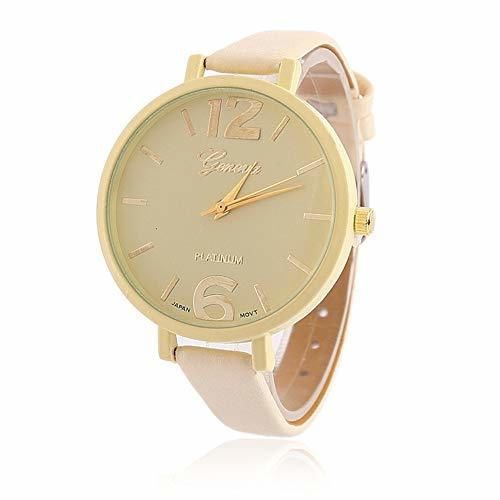 Watch Reloj de Mujer Simple Ginebra Candy Reloj de Mujer Piel sintética