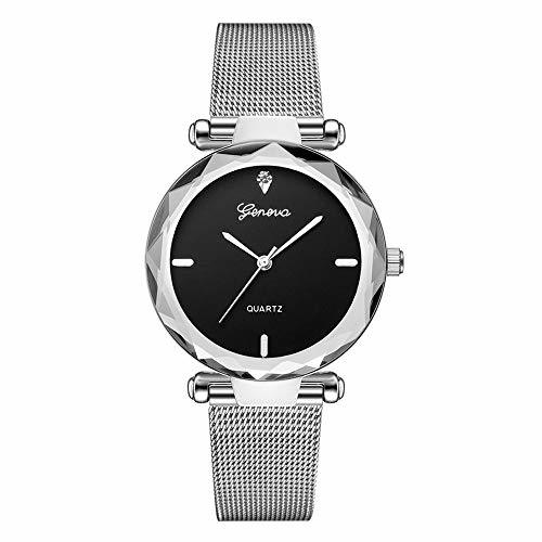 Place Watch Ginebra Fashion Brand Silver and Gold Mesh Band Creative Marble Wrist