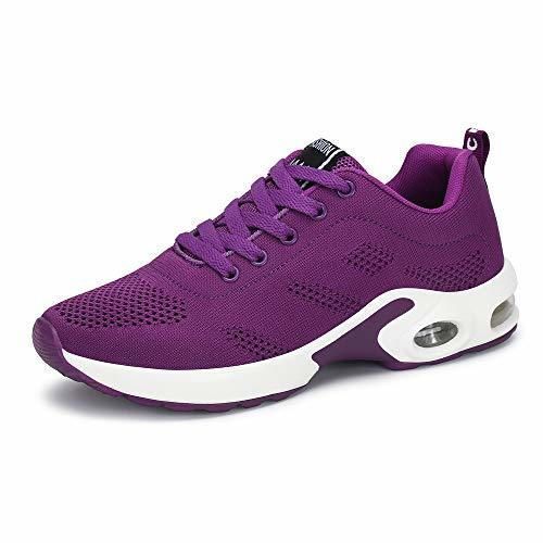 Zapatillas Deportivas de Mujer Air Cordones Zapatillas de Running Fitness Sneakers 4cm