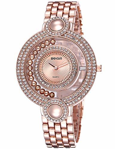 Place Reloj Dorado Mujer Moda Baratos Pulsera De Oro-Tono Del CíRculo Diamantes