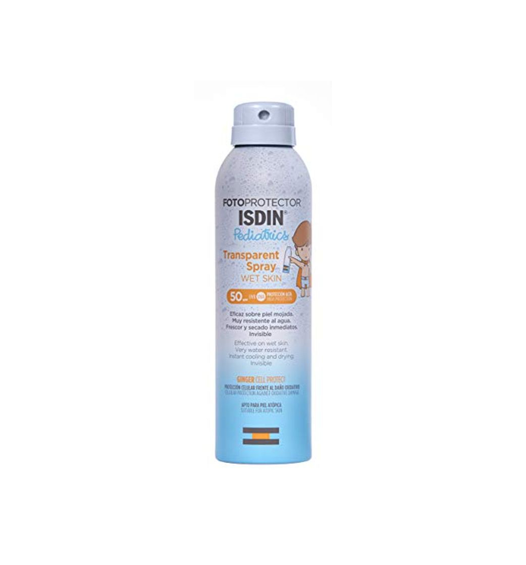 Product Fotoprotector ISDIN Pediatrics transparent spray Wet Skin SPF 50