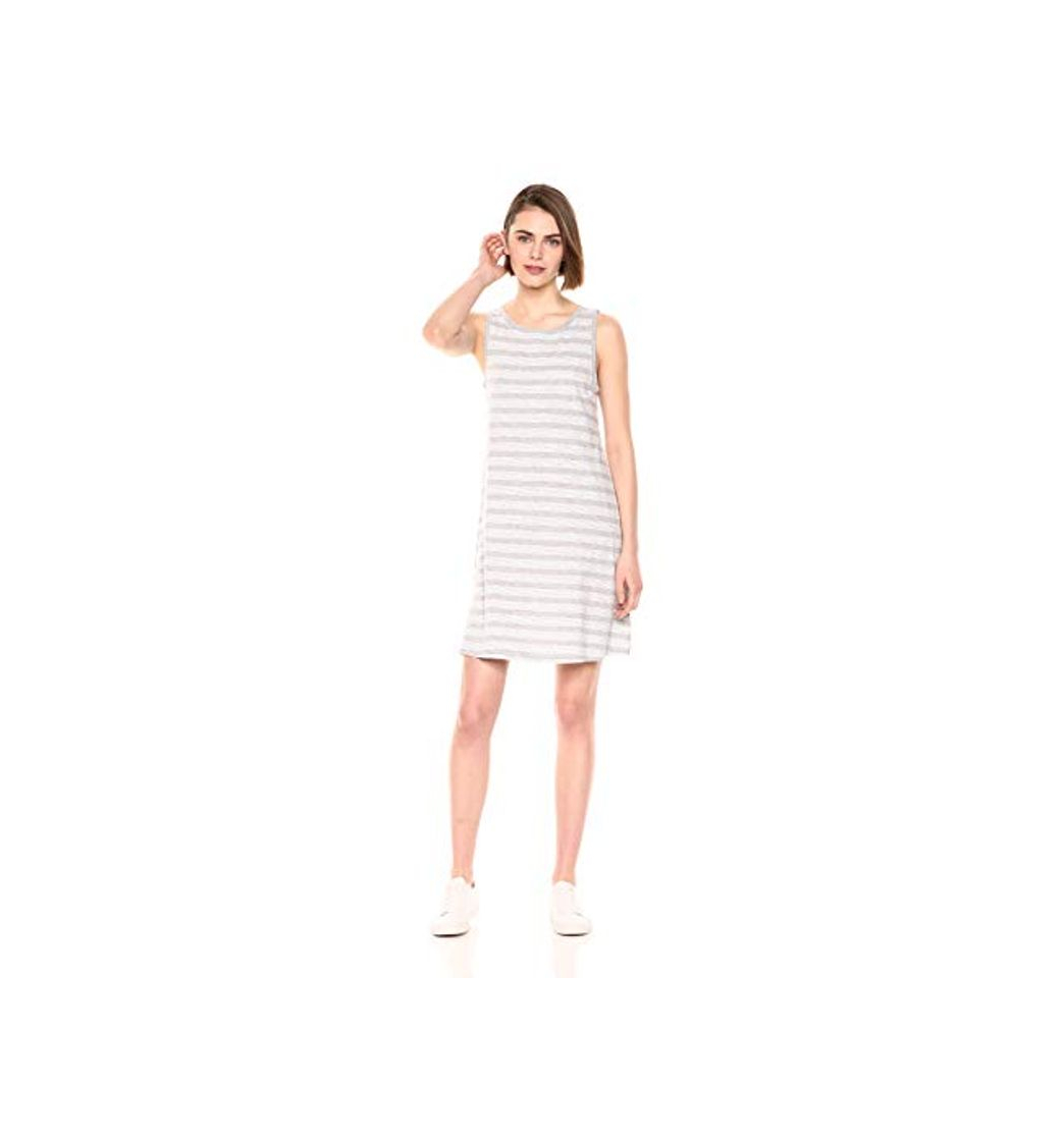 Social Marca Amazon – Daily Ritual: vestido de cuello de barco de algodón