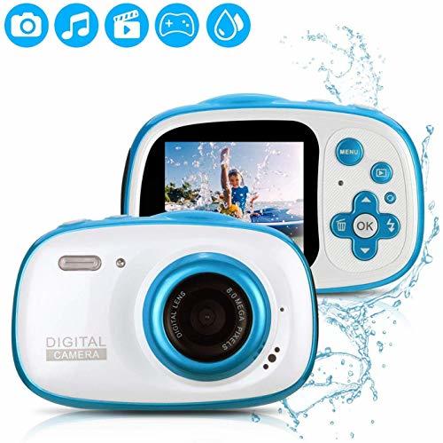 Fascol IP68 Impermeable Cámara Digital de 8MP para Niños 
