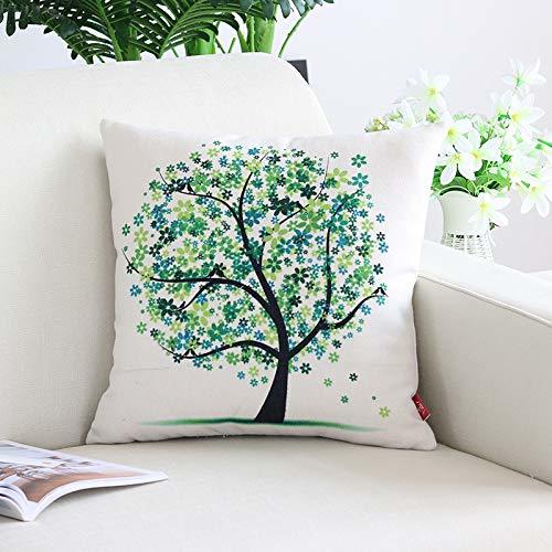 Products tgbvr Abstract Tree Hug Pillowcase Green Leaf Pillow Case Floating Window Model