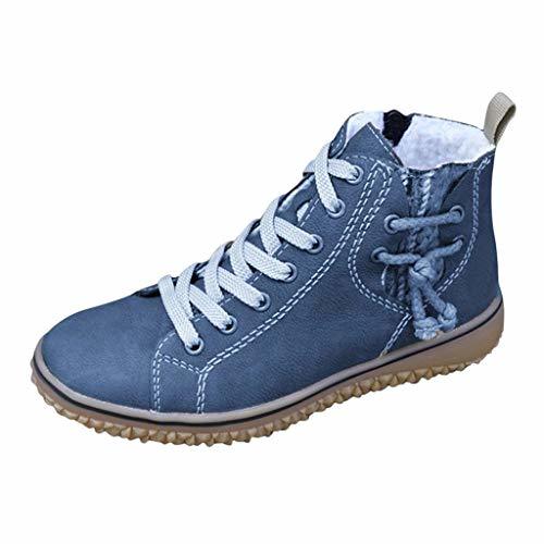 Social Kanlin1986 Botines Mujer Botas Mujer Invierno OtoñO Invierno Zapatos Planos Casuales De