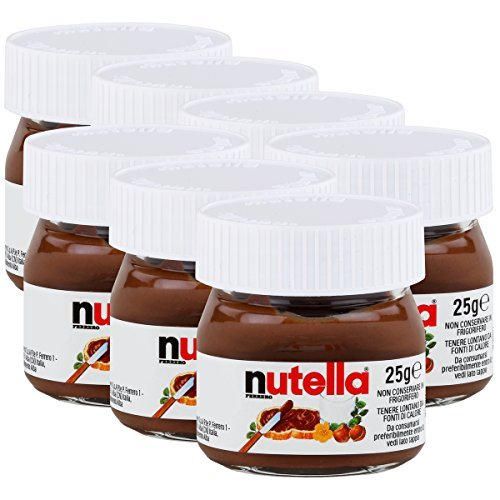 Ferrero Nutella pequeño mini diseño cristal – Set de 7 a 25 g