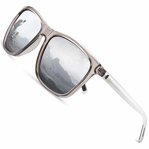 Lugar GQUEEN Gafas de sol polarizadas Clásico Retro para Hombre y Mujer UV400