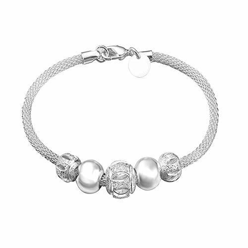 Product Hosaire en Joyería Pulsera de Plata de Flor de la Perla Pulseras Nuevo Estilo para Mujeres de la Joyería Accesorios 2018