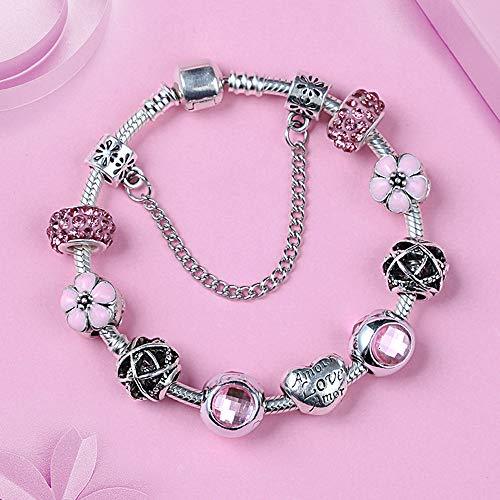 Producto GAOHAILONG Letras En Forma De Corazón Amor Pulsera Colgante Hermoso Romántico Gran