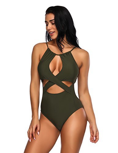 Producto FeelinGirl Mujer Monokini con Uno/Dos Tirantes Traje de Baño de Una Pieza