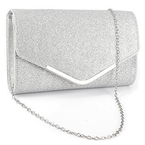 Anladia - Bolso de Mano Cartera de Mano Tipo Clutch Decorado con