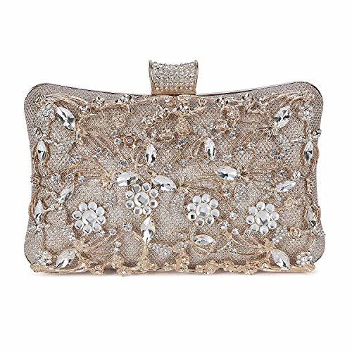Selighting Bolso de Noche de Lujo Bolso de Hombro Mujer Glitter Diamond