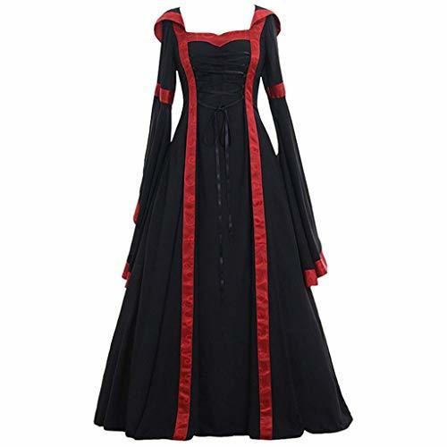 Goosun Vestido De Túnica con Capucha De Época Medieval De Mujer Tamaño