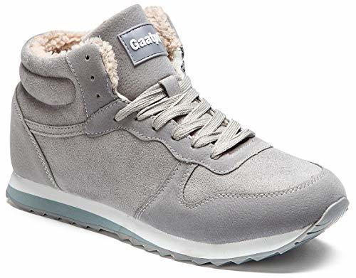 Lugar Gaatpot Zapatos Invierno Botas Forradas de Nieve Zapatillas Sneaker Botines Planas para