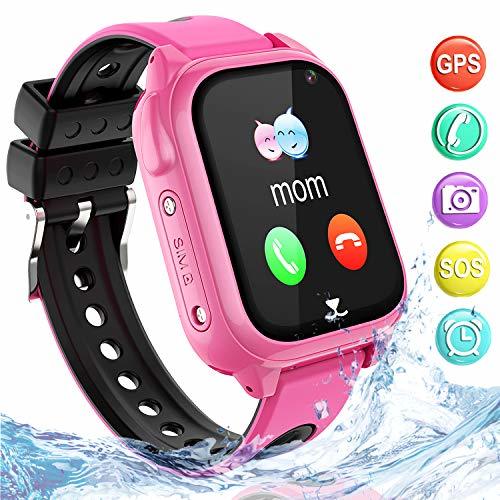 Lugar Impermeable GPS Smartwatch para Niños, IP67 Impermeable Reloj inteligente Phone con GPS