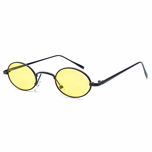 Lugares WZYMNTYJ Oval Steampunk Vintage Gafas de Sol pequeñas Retro Punk Mujeres Hombres