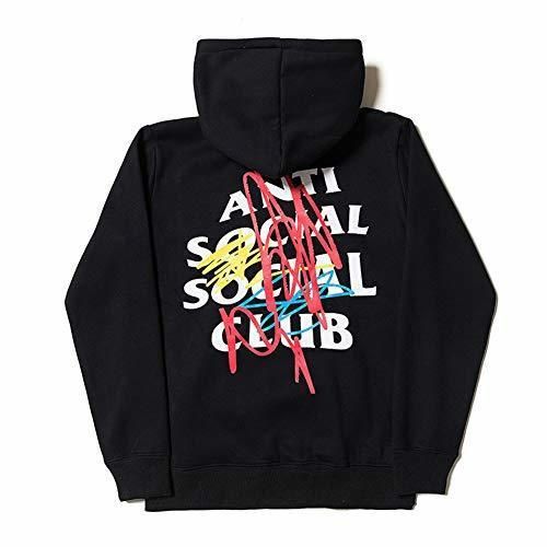 Social KRILY Anti Social Social Club Sudadera con Capucha para Hombres y Adolescentes