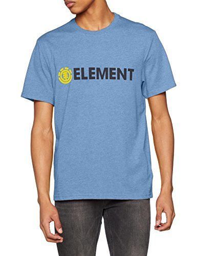 Element Blazin SS Camiseta, Hombre, Azul
