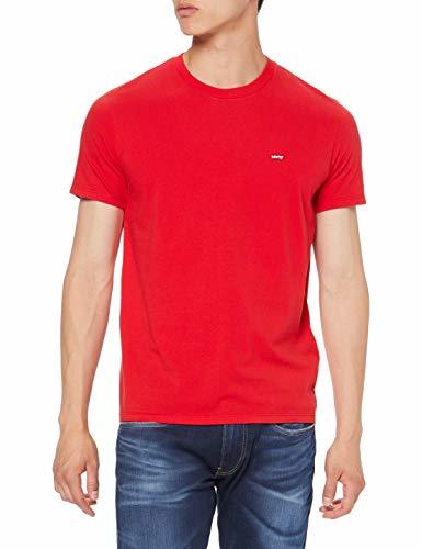 Moda Levi's SS Original Hm tee Camiseta, Rojo