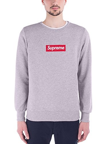 Places Supreme Italia Sudadera SUFE1104 Gris Jaspeado L