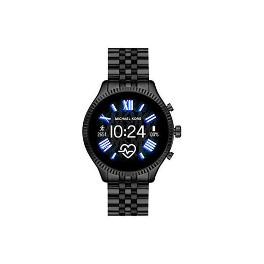 Michael Kors Gen 5 Lexington smartwatch para Mujer con Caja y Correa de Acero Inoxidable Negro MKT5096