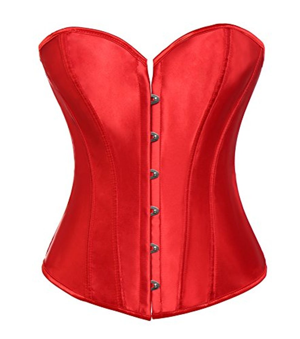 Producto MISS MOLY Vintage Corsét Mujer Overbust Sexy Lace Up Corset Corsés y Bustiers Modeladora Cintura Encaje