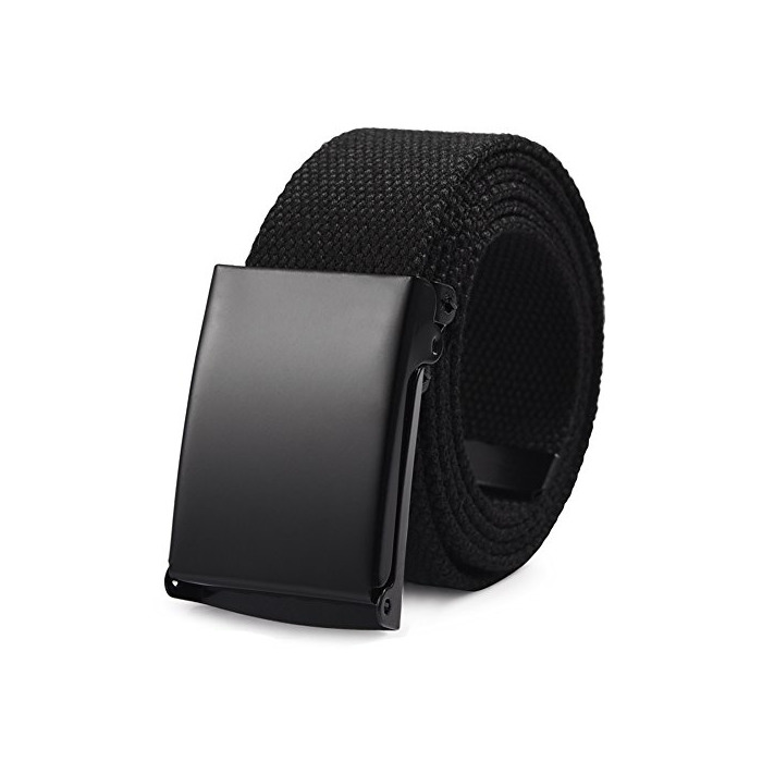 Social VBIGER Cinturón Lona Ocasional para Hombre,125cm
