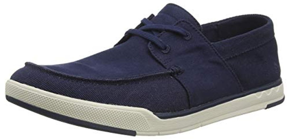 Social Clarks Step Isle Base, Zapatillas para Hombre, Azul
