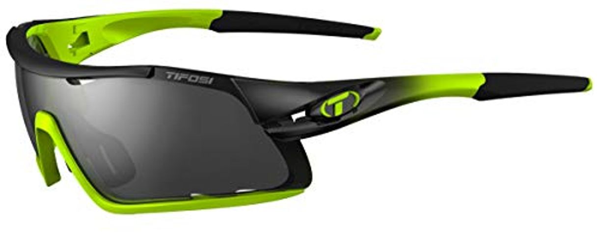 Social Tifosi Davos, Carrera Gafas de Sol de la Mujer, neón, tamaño Mediano