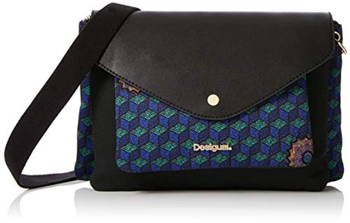 Places Desigual - Bols_urban Mandala Petrer, Bolsos bandolera Mujer, Azul