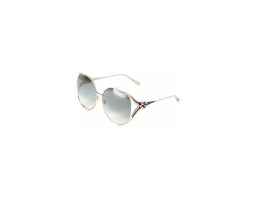 Gucci GG0225S 004 Gafas de sol, Dorado