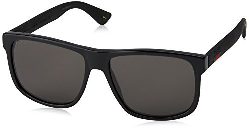 Lugar Gucci GG0010S, Gafas de Sol para Hombre, Negro