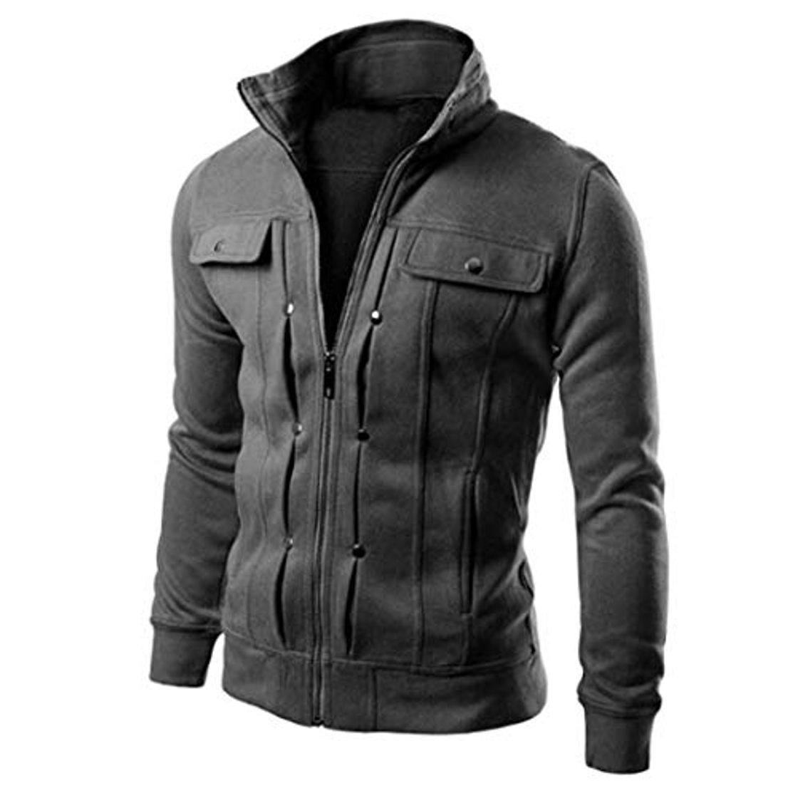 Fashion DEELIN Hombres De Moda De Invierno Slim Camisa Caliente Chaqueta De Solapa